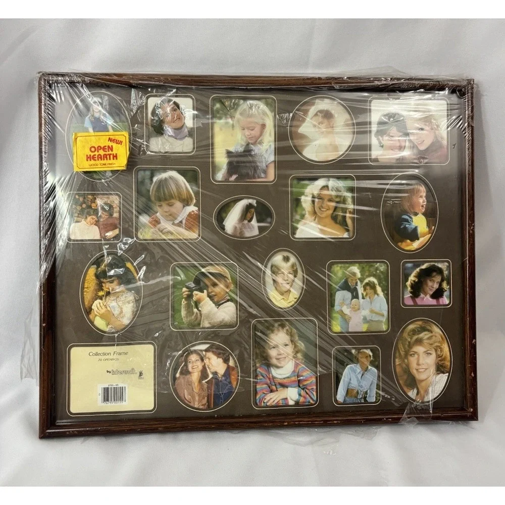 Intercraft Collage Picture Frame 21x17 Large Family Photo Wood Wall Vintage